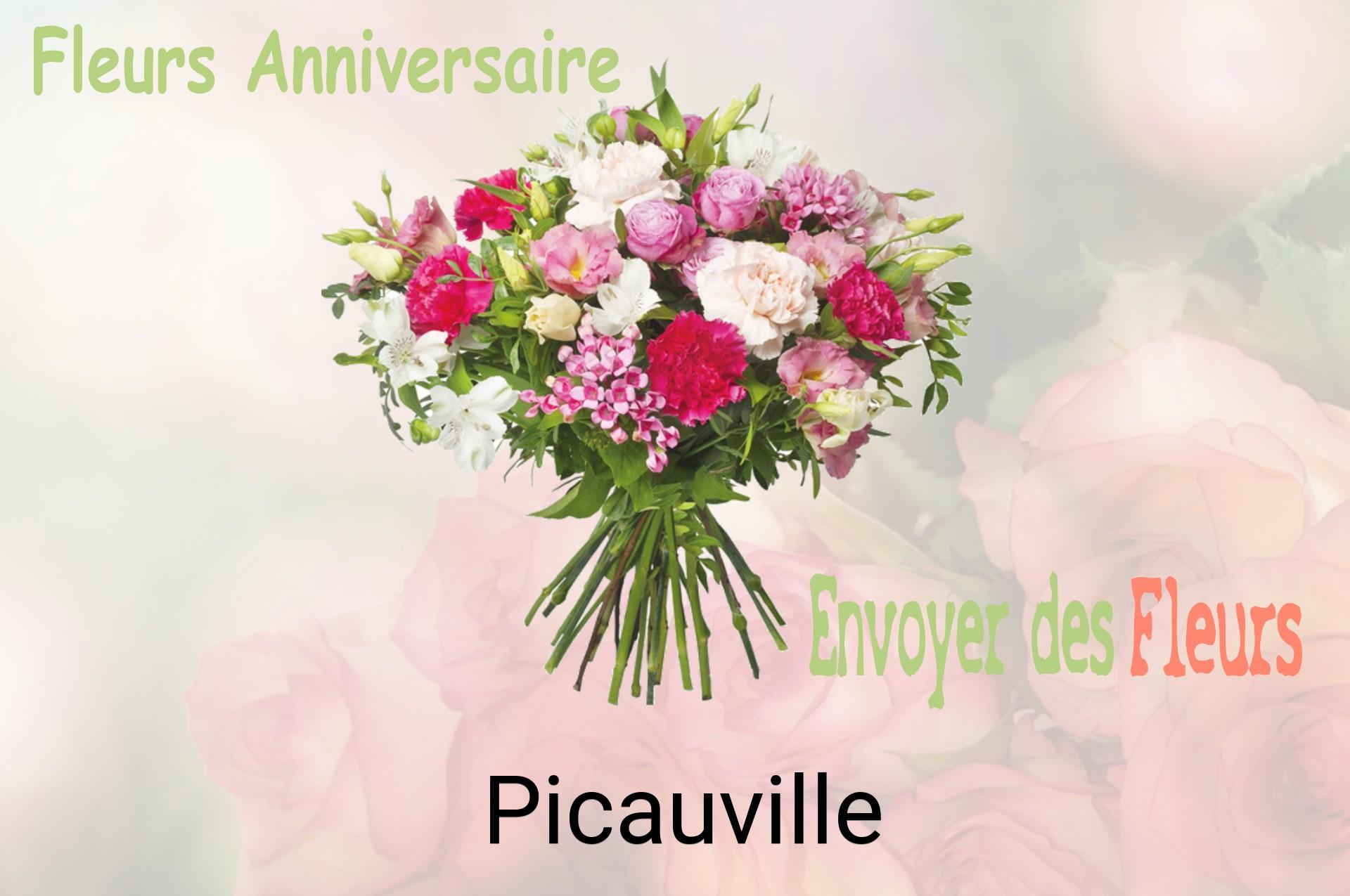 Bouquet de fleurs d’anniversaire livré à Picauville