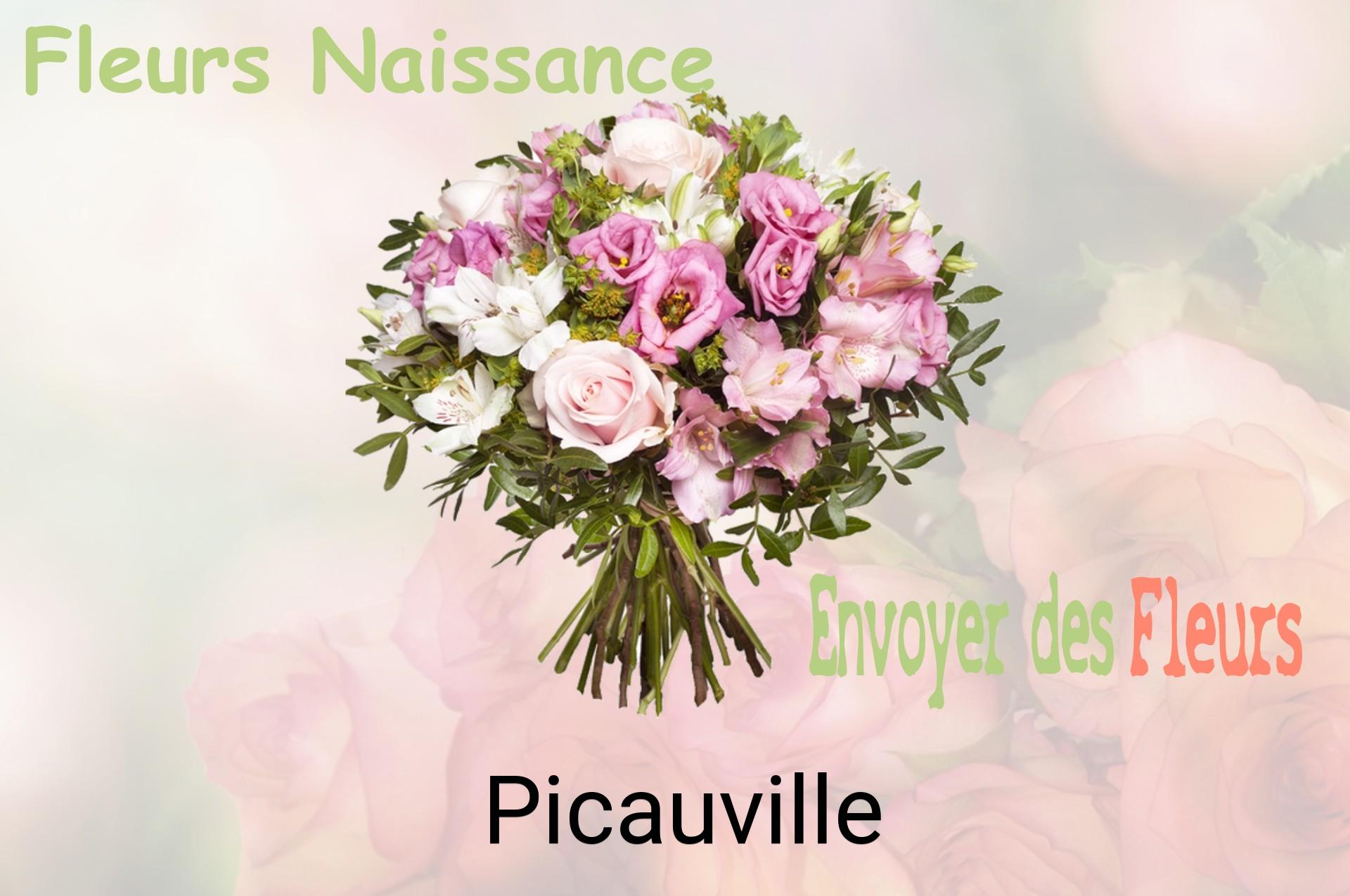 Bouquet de fleurs de naissance livré à Picauville